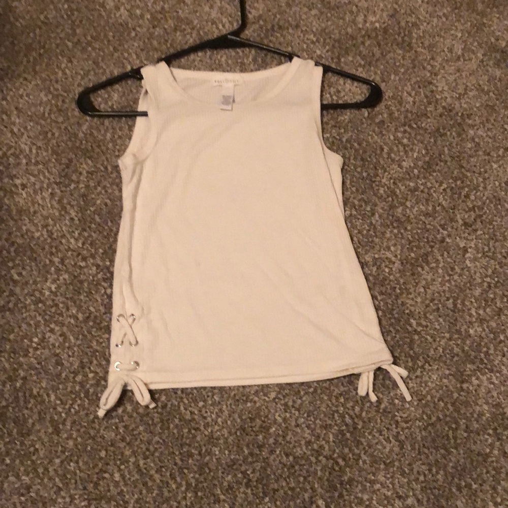 white tank top